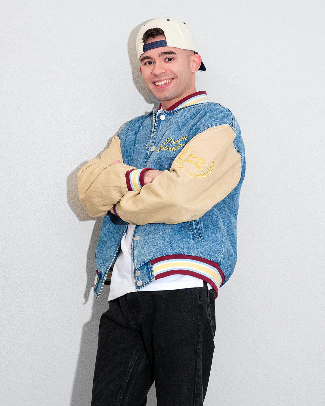 Denim Letterman Jacket - Image 17