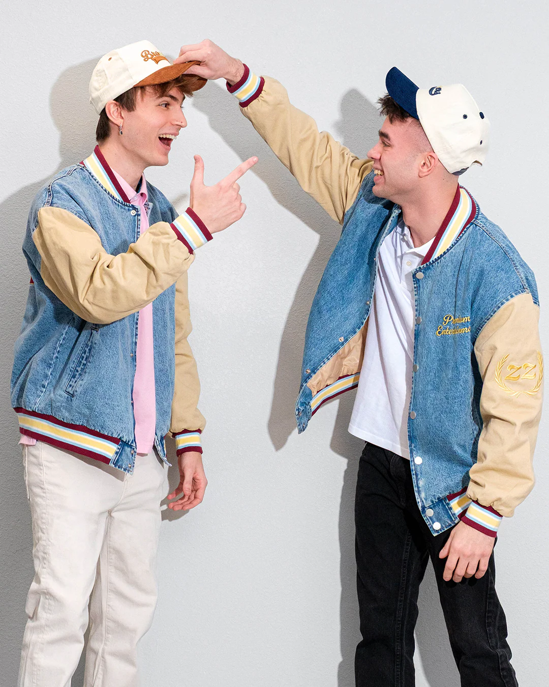 Denim Letterman Jacket - Image 18