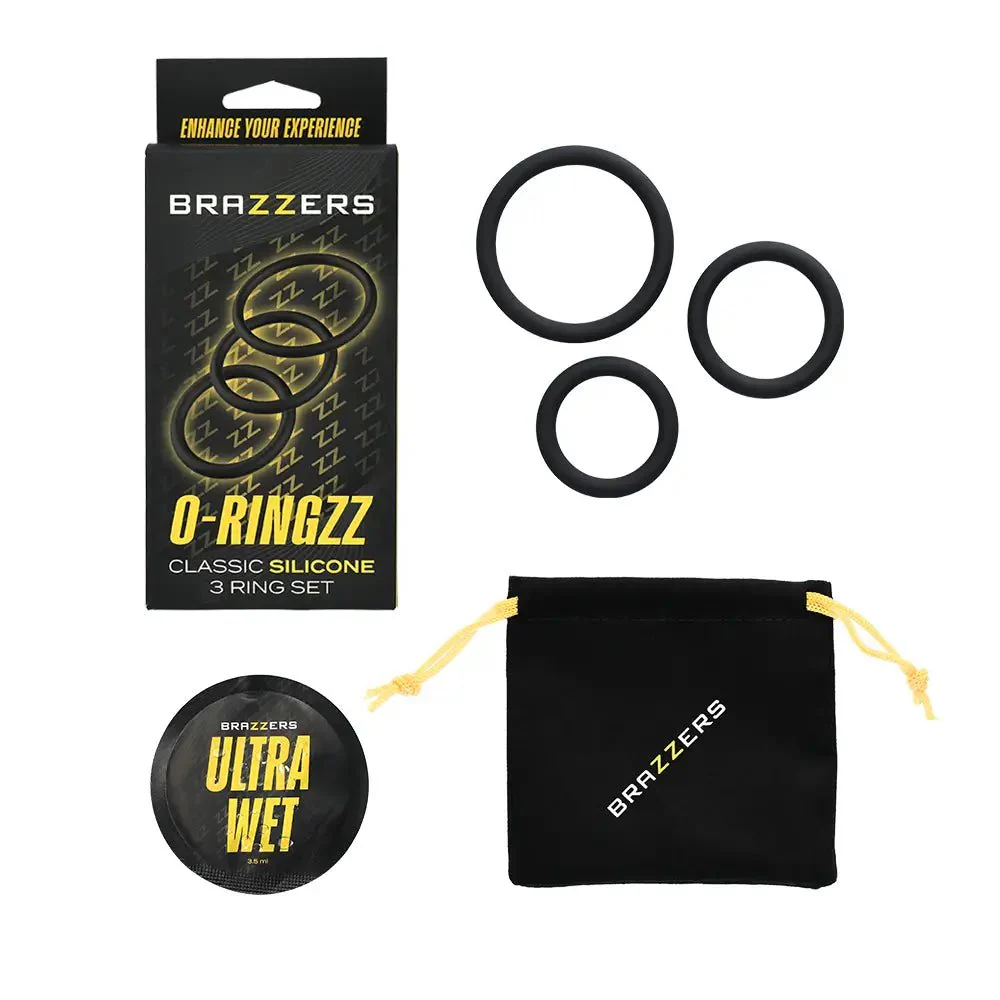 Brazzers Toys O-Ringzz 3pc Silicone Cock Ring Set - Image 3