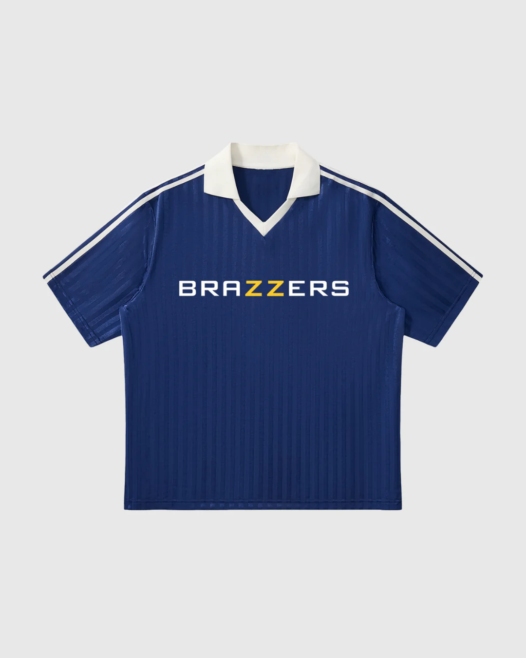 Collared Striped Soccer Jersey - Image 3