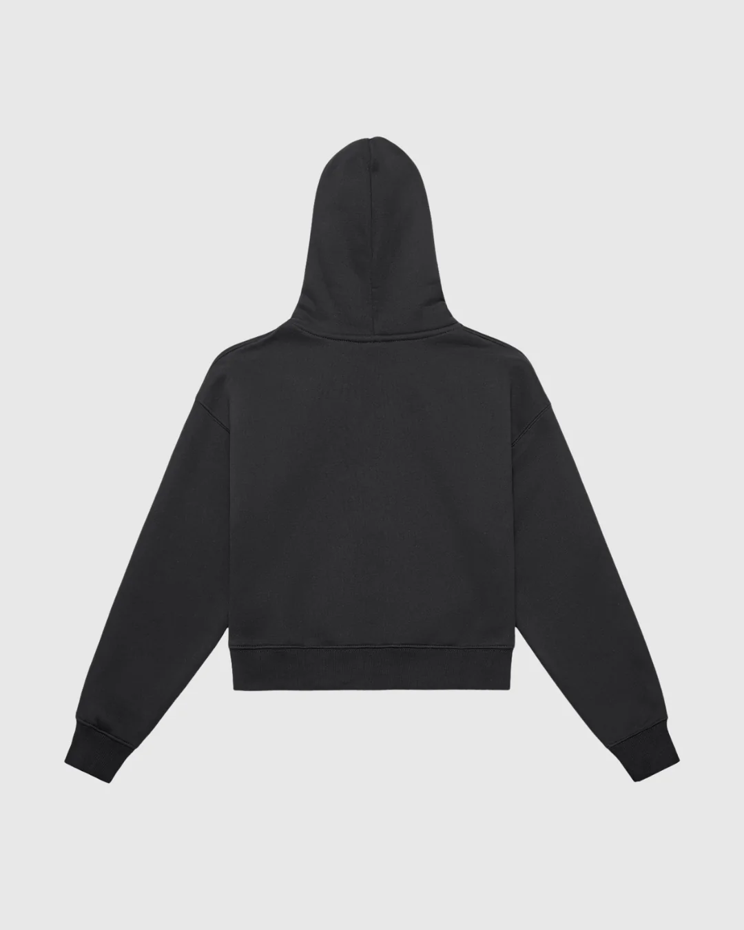 Women's Fleeced Zip-Up Cropped Hoodie - Image 5