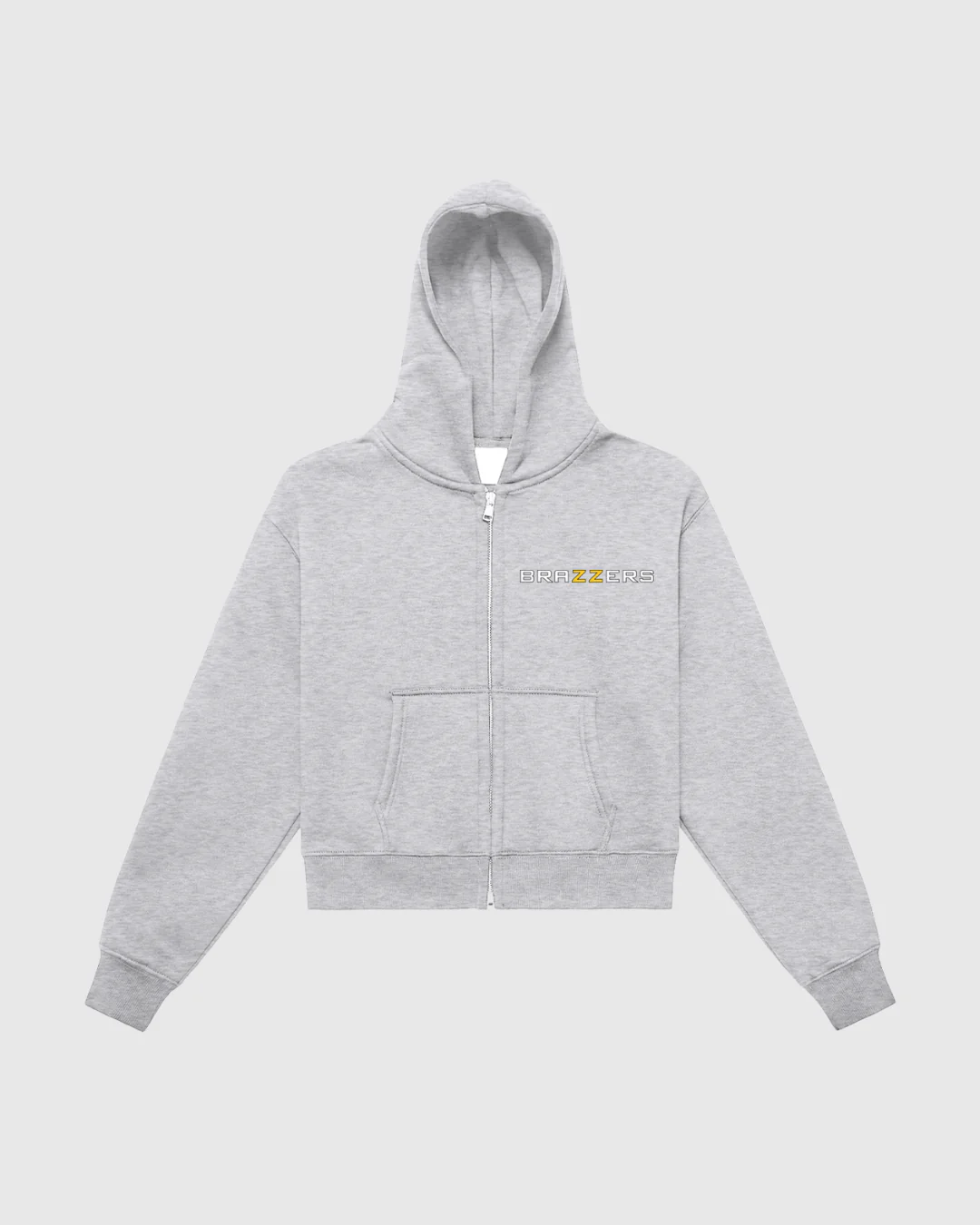 Women's Fleeced Zip-Up Cropped Hoodie - Image 7