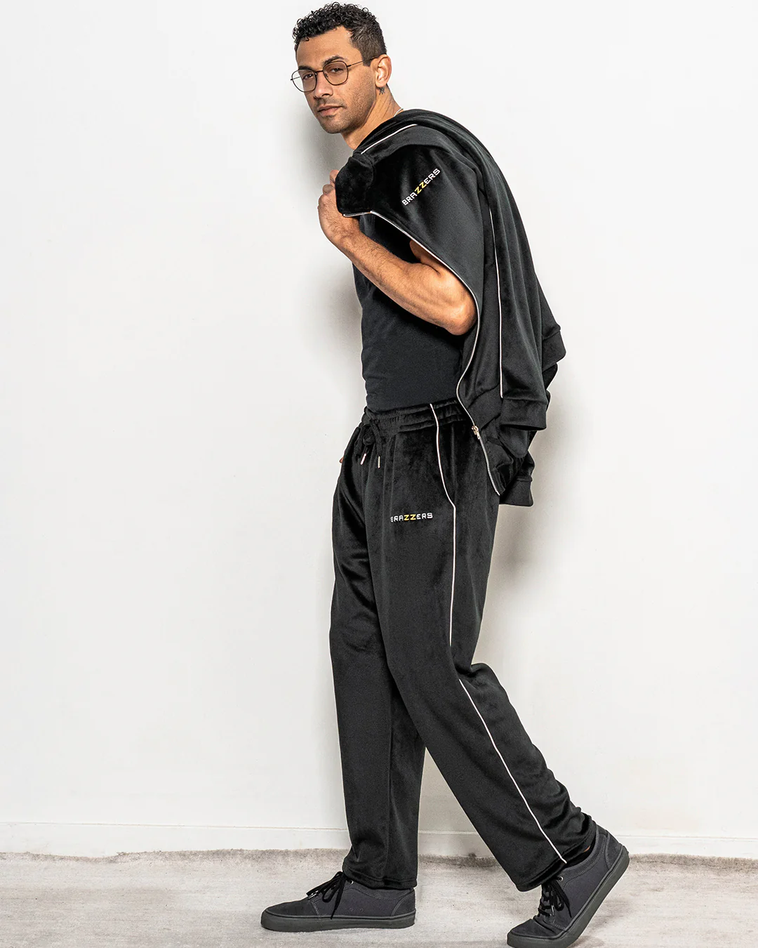 Men's Double Face Velvet Straight Pants - Image 8
