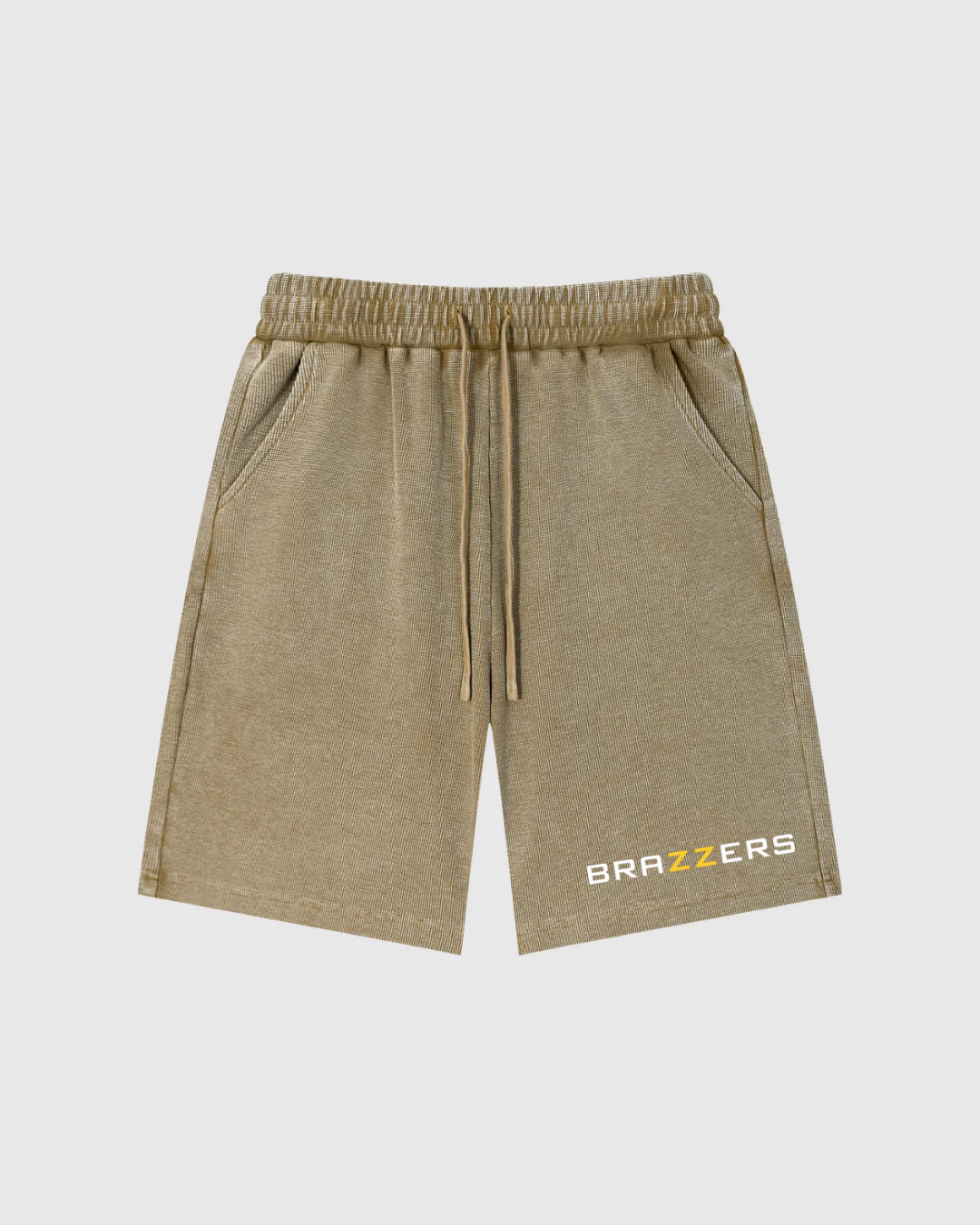 Mineral Wash Waffle Knit Shorts - Image 3