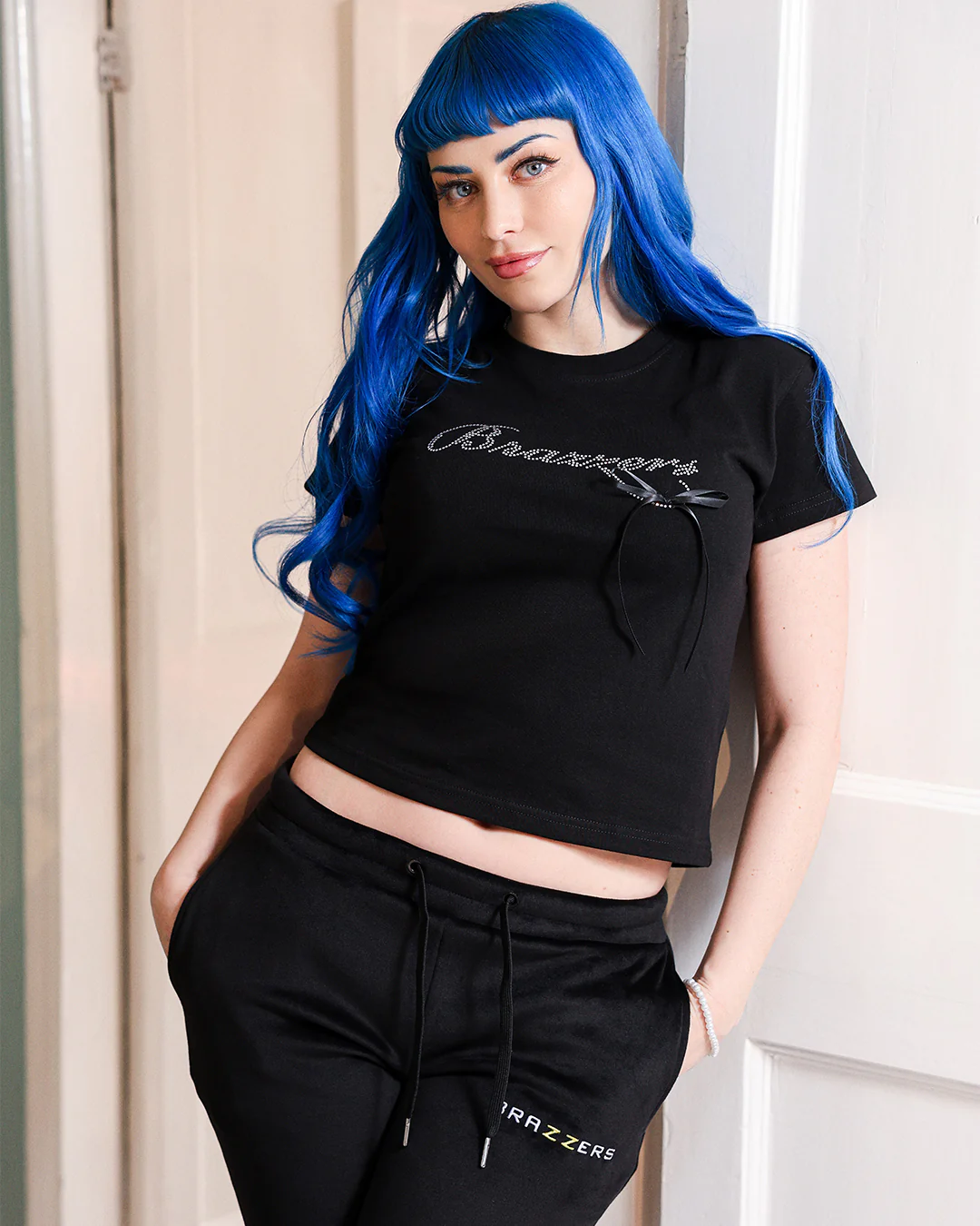 Rhinestone & Bow Tee - Image 3