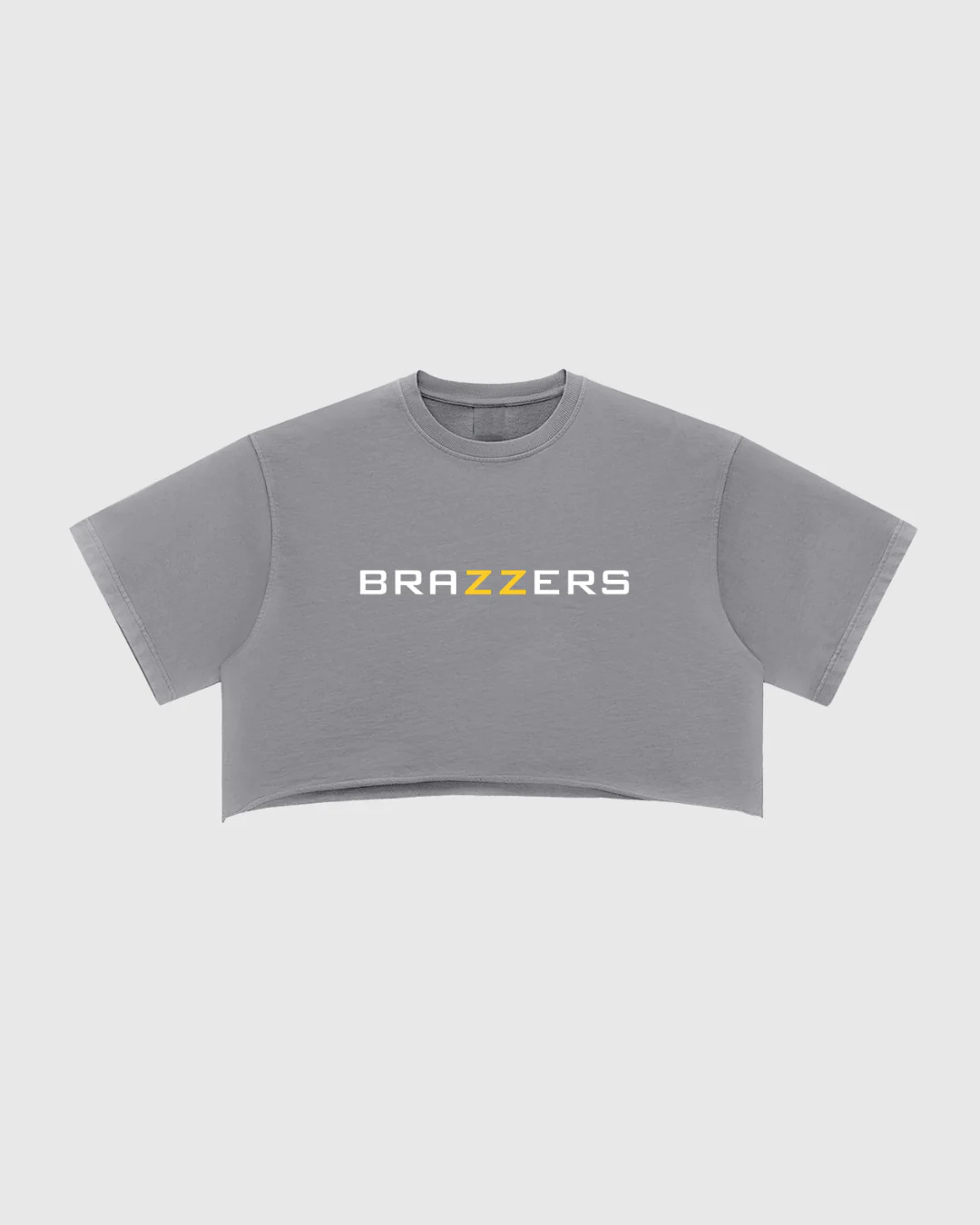 Women's Snow Washed Raw Edge Crop Tee