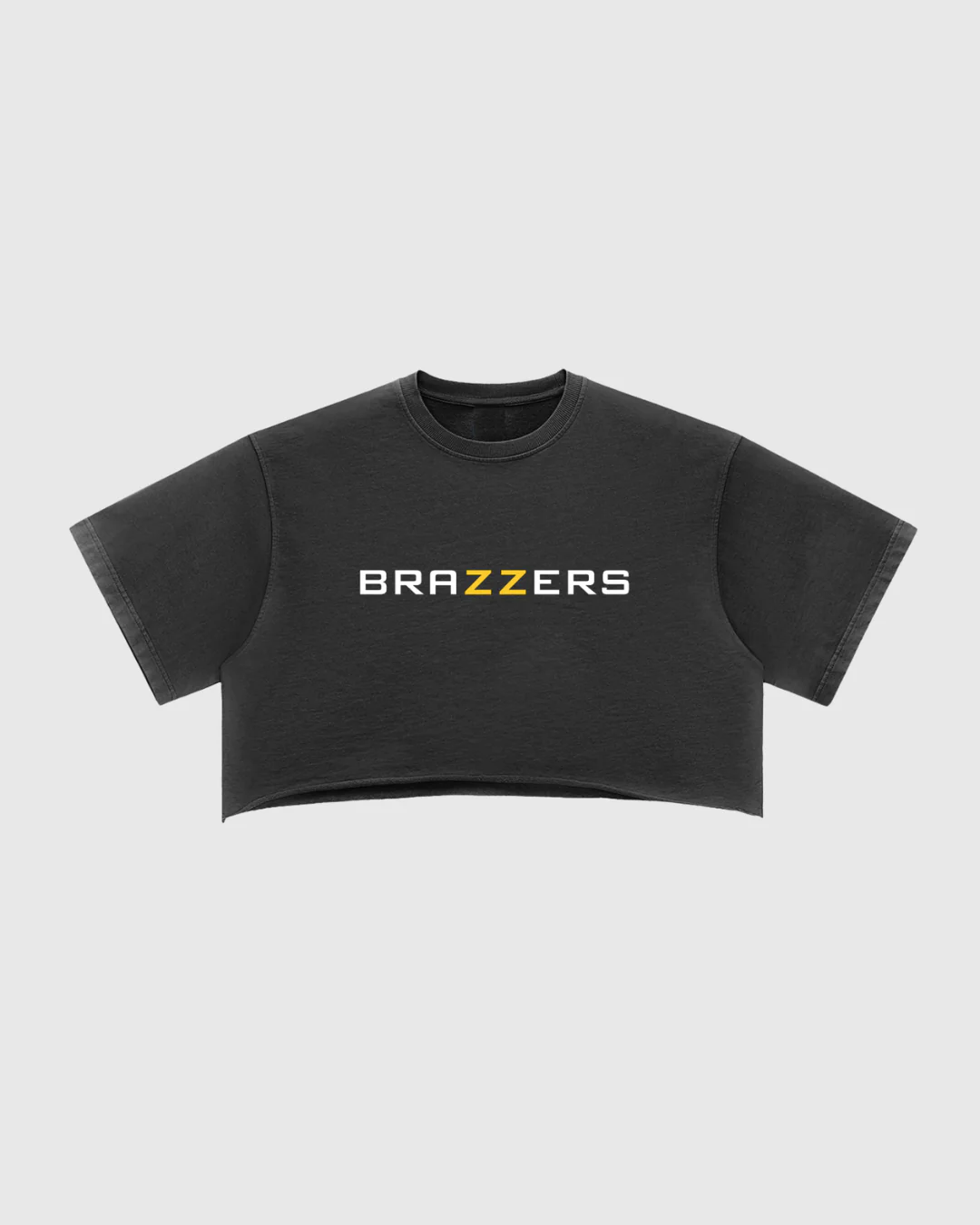 Women's Snow Washed Raw Edge Crop Tee - Image 6