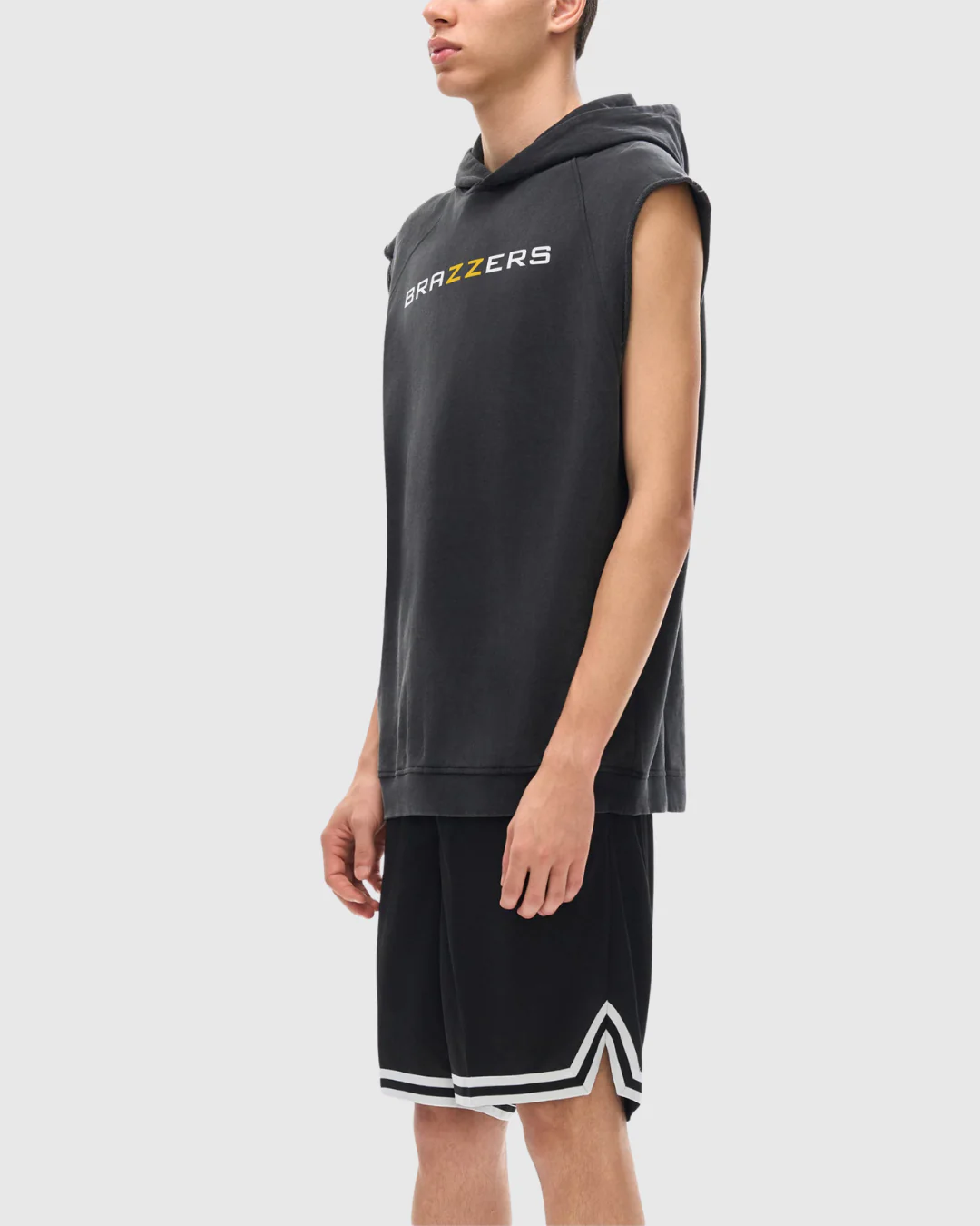 Snow Washed Sleeveless Hoodie - Image 4