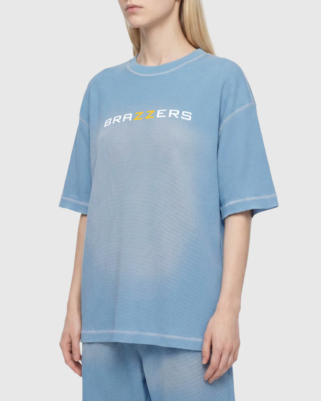 Sunfade Waffle Boxy T-Shirt - Image 10