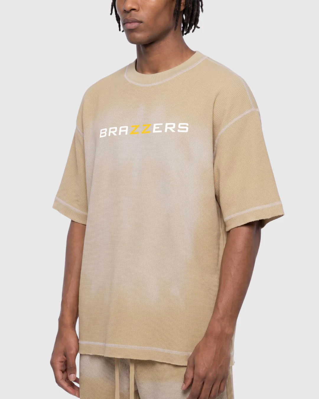 Sunfade Waffle Boxy T-Shirt - Image 3