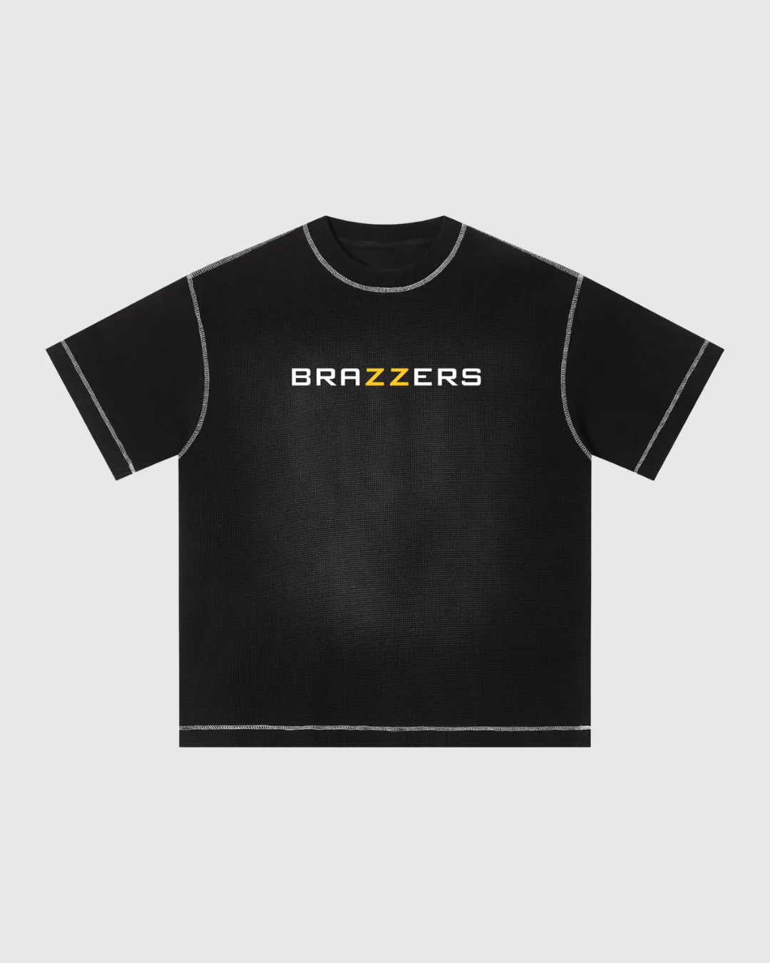Sunfade Waffle Boxy T-Shirt - Image 5
