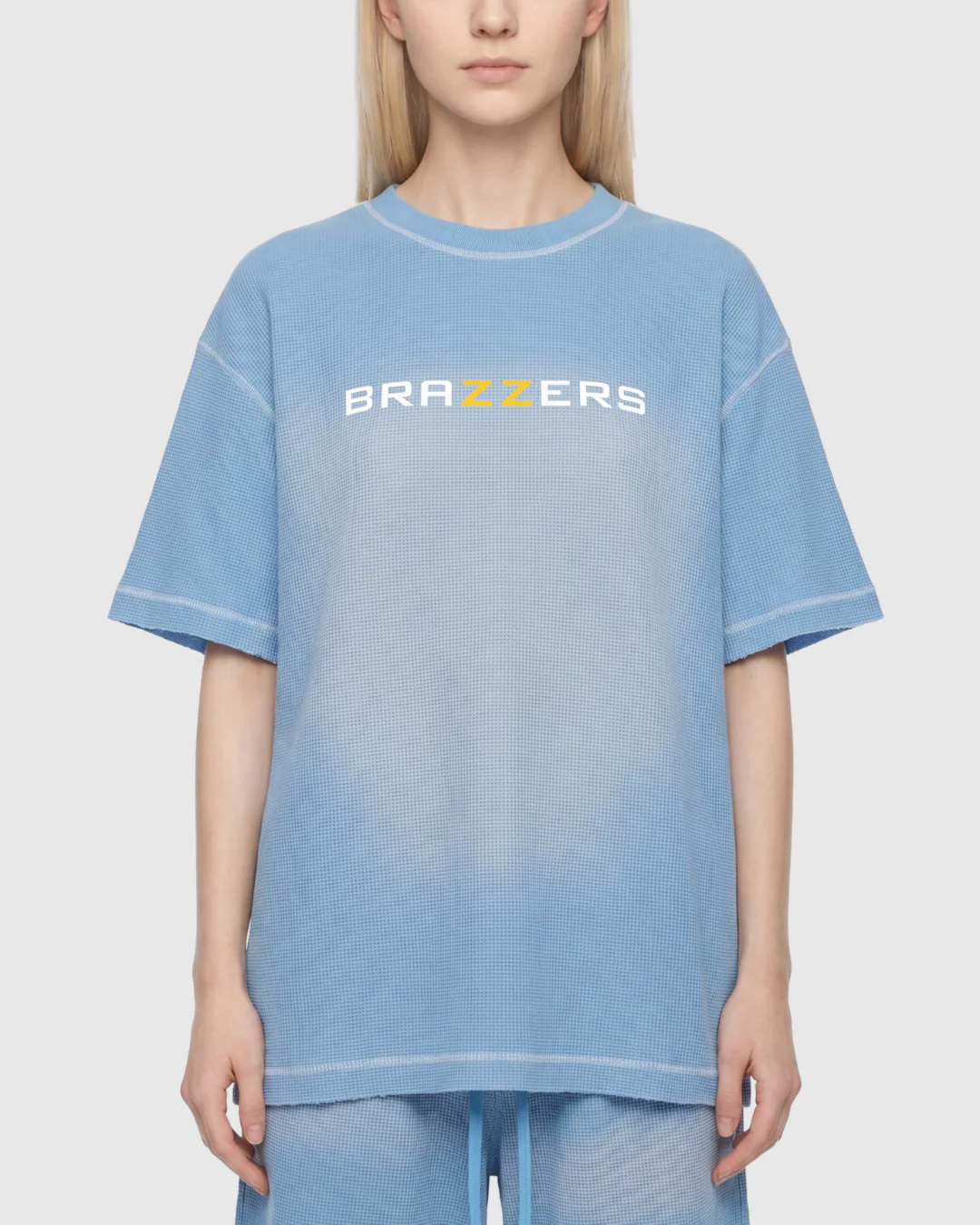 Sunfade Waffle Boxy T-Shirt - Image 9
