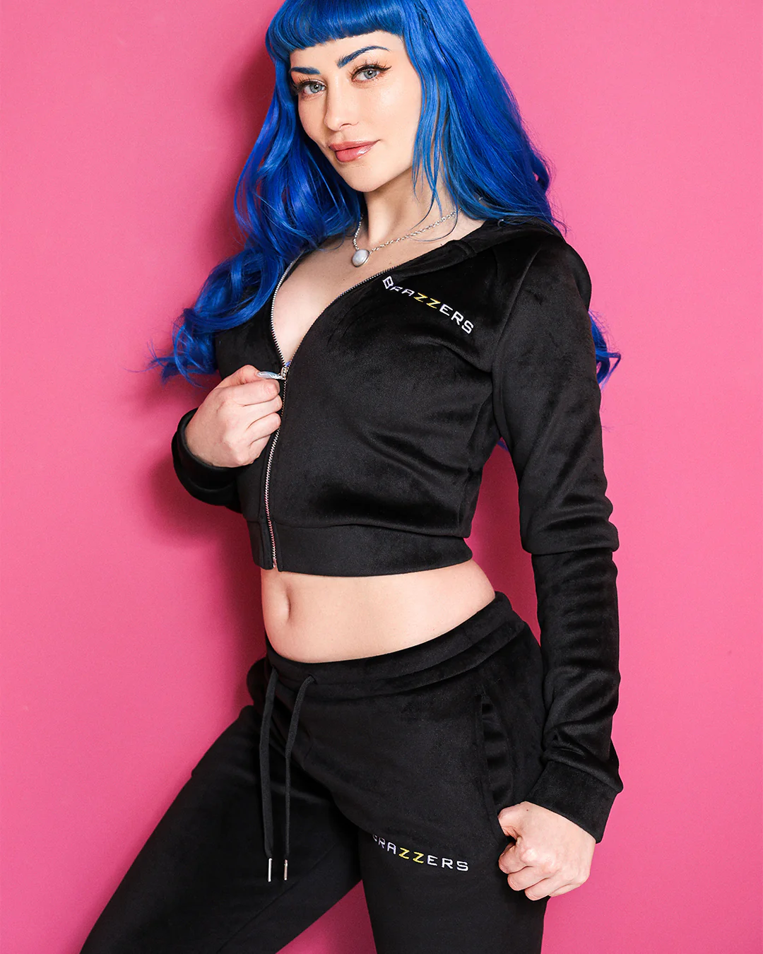 Women's Double Face Velvet Zip-Up Hoodie - Image 13