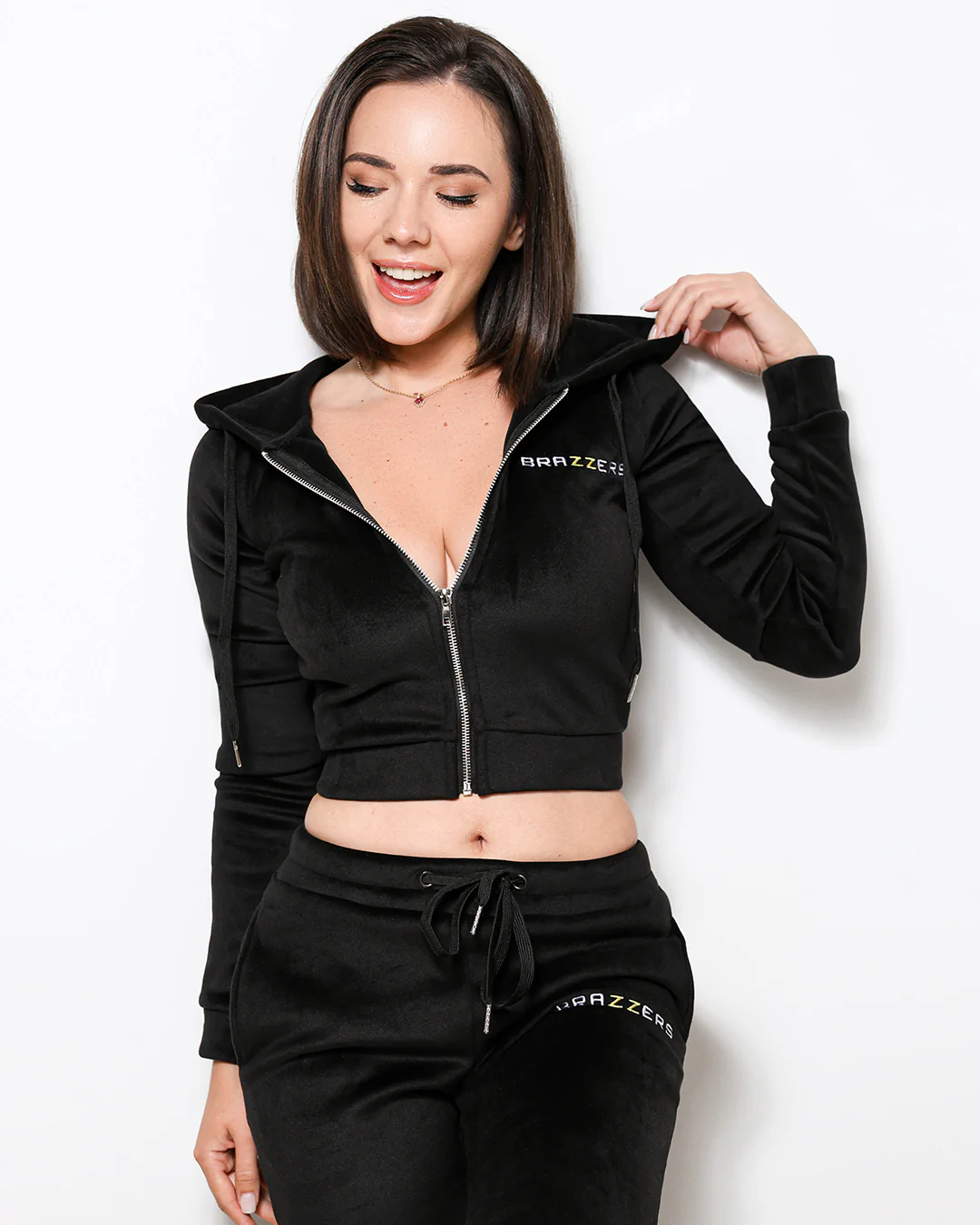 Women's Double Face Velvet Zip-Up Hoodie - Image 5